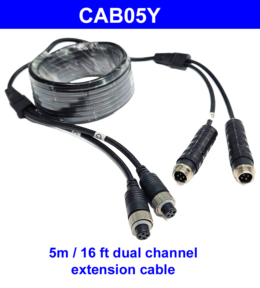 5m 4 pin reversing camera Y extension cable